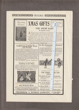Vintage 1901 The SNOW BABY Book Magazine AD~JOSEPHINE PEARY~Fairyland of America