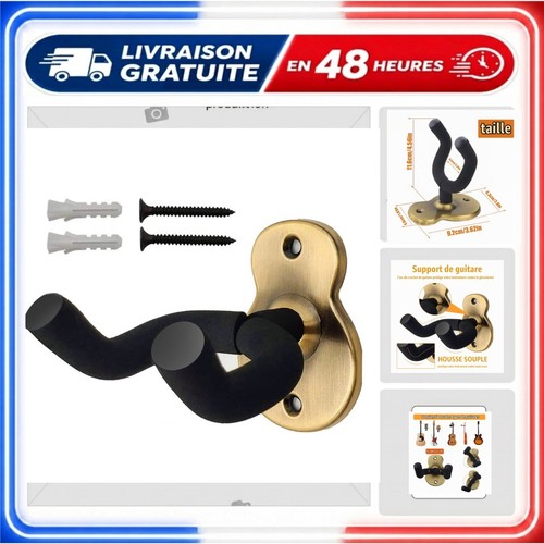 Support guitare mural métal - guitare,