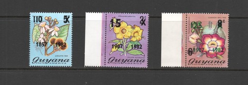 T3935 guyana 1982 fleurs flora - guyana,