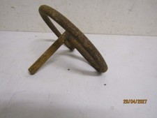 old kart steering wheel, pedal