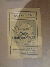 Ancienne carte départementale P JOANNE 1/100000 Hachette - COTE D'OR