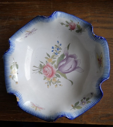 Coupe tri patte faïence - faÏence, de