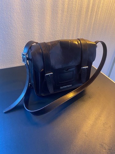 Sac bandoulière cuir noir - cuir,