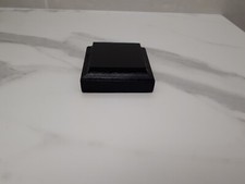 wooden base painted gloss black for figure or model 6.5 x 6.5 cm