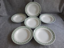 6 assiettes creuses faïencerie boch fréres,service "carlotta"