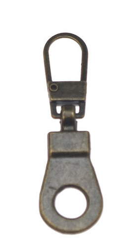 Zipper 4cm bronze métal - zipper,