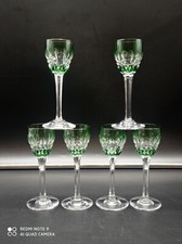 6 verres à liqueur digestif en Cristal de BACCARAT couleur mod PICCADILLY Signé.