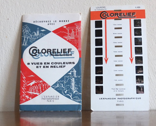Carte stereoscope colorelief - carte,