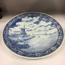 Royal Sphinx Boch Holland Delfts 15” Charger Plate Nour De Chattel 