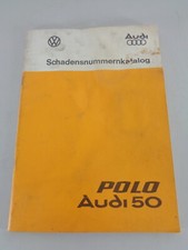 Shop manual: damage number catalogue VW Polo I / Audi 50 from 1976