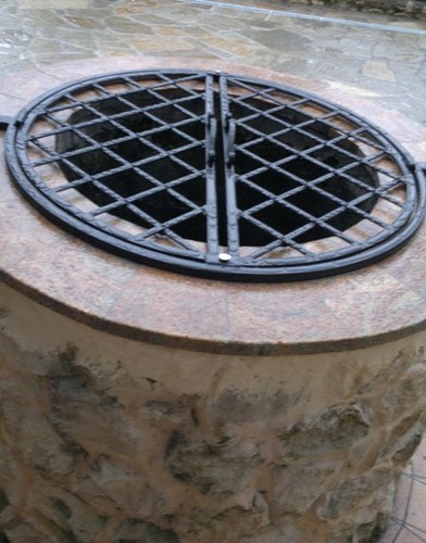 Grille puits fer forgé - de,