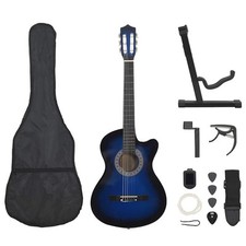 Jeu de Guitare 12 pcs Acoustique Pan Coupé Western avec 6 Cordes 38" vidaXL