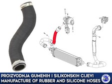 OPEL MOKKA X 1.6 CDTI intercooler turbo hose 95433857 861010 3914683