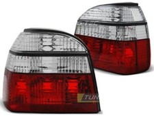 Paire de feux arriere VW Golf 3 de 1991 a 1997 rouge et blanc