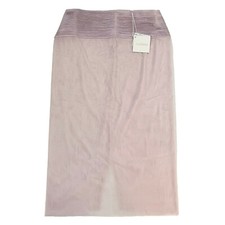 LA PERLA Womens Jupe Silk Tulle Lycra High Waist Midi Skirt Pink (MSRP $400)