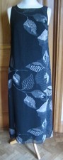 Glam Black Grey Floral Painterly Sheer Viscose NITYA Maxi Shift Dress - 38 - NWT