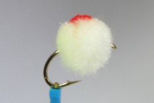 10 x Mouche peche Nymphe ROE BUG point ROUGE H8/10/12 oeuf poisson fly pink egg