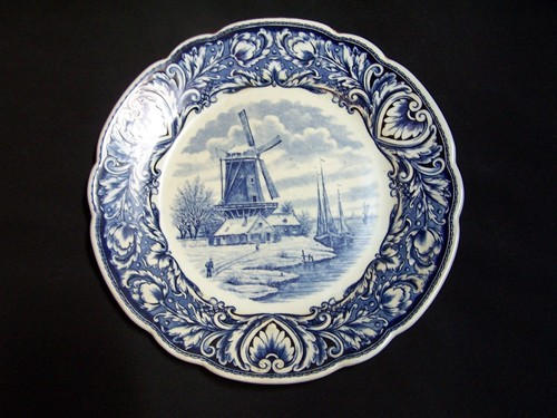 Assiette ancienne faïence - ancienne, en