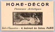 1920 Home Decor Artistic Panels Art Nouveau Advertising Old Paris Ad