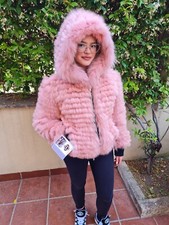 BOMBER FOX FUR JACKET PINK FOX FUR JACKET FOX FUR 毛皮
