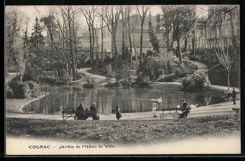 Cpa cognac jardin de - cognac,,