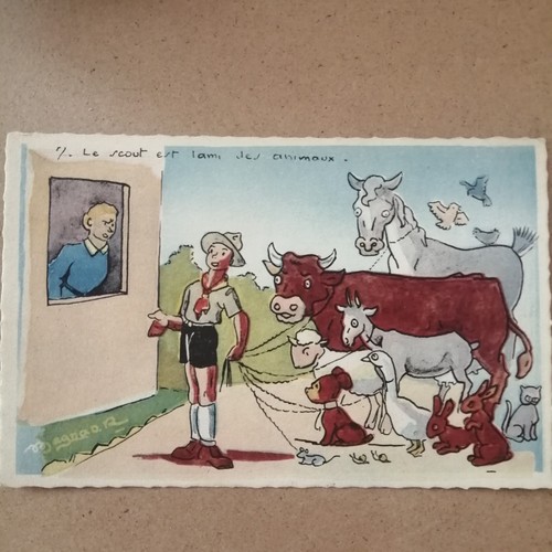 Carte postale scouts le - postale,