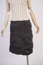 Sarah Pacini  Nylon Metal A-Line Skirt Modern Lagen Look Womens Size 3/Large