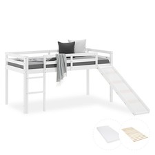 Lit mezzanine 90x200 blanc