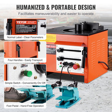 VEVOR Cintreuse De Barres Armature Électrique 1700 W Angle Pliage 0-180° 4-25 Mm