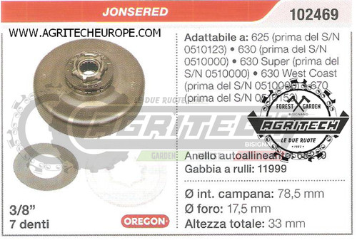 102469 oregon pignon cloche - 102469,