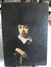 portrait homme ,h/ panneau