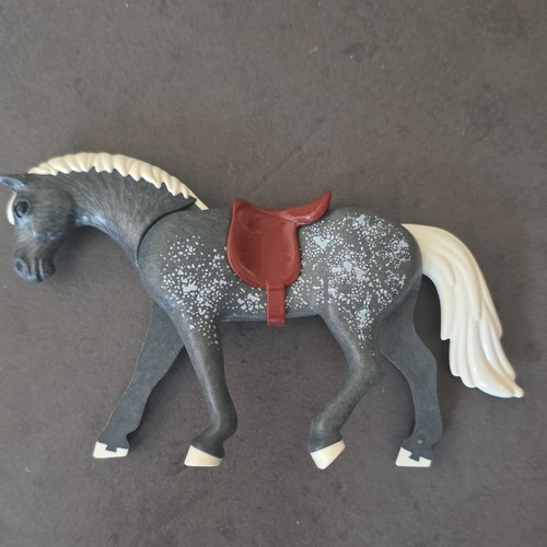 Playmobil cheval gris tacheté - playmobil,