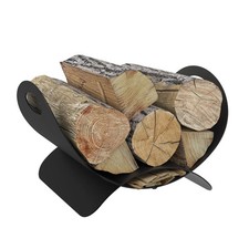 Panier range bûches demi lune