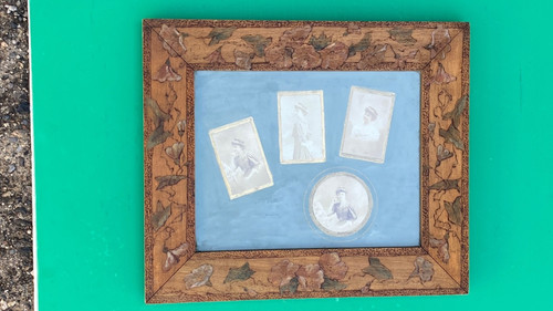 Ancien cadre bois - cadre, en