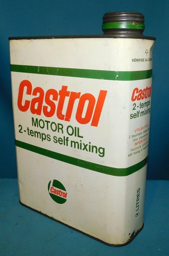 Ancien bidon huile castrol - ancien, 2l