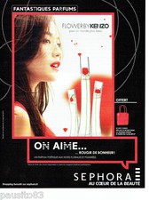 PUBLICITE ADVERTISING 1016  2015  Flower by Kenzo  parfum femme Sephora
