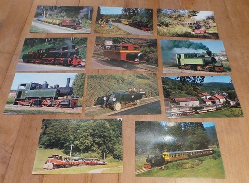 Lot cartes trains - lot, sur