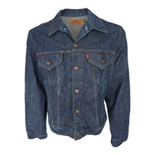 Vintage Levi’s Denim Trucker Jacket 70506 0217 Made in USA Blue Size 46