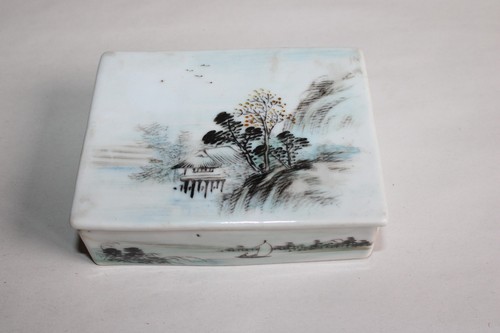 Ancienne boite porcelaine - ancienne,