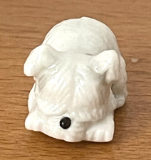 Adorable Bean Little Dog Hairy Puppy White ⭐ Galette des rois French charm