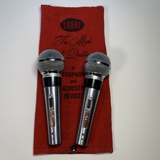Vintage Shure Unisphere I Dynamic Model 565SD Vocal Microphone - Pair