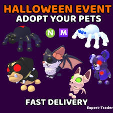 Halloween 2025 Adopt your Pet -Black Dog, Black Widow, Spider box -Fast Delivery
