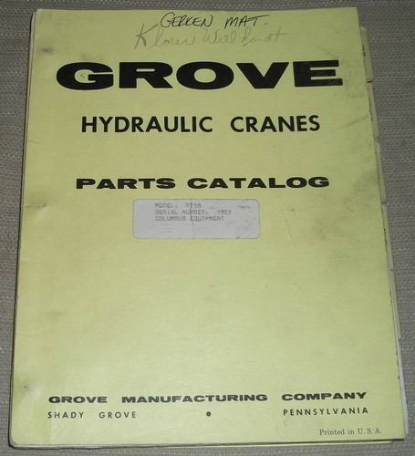 Grove rt58 manuel catalogue - grove, du