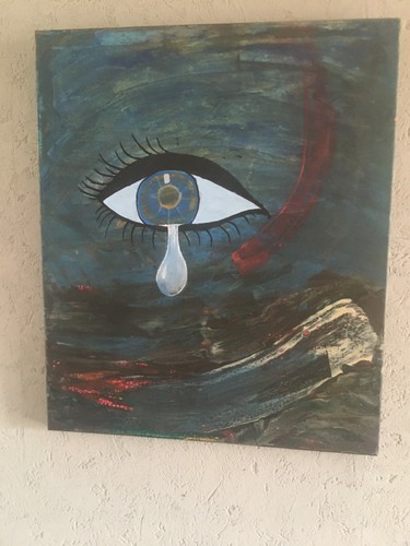 Tableau peinture acrylique - peinture, sur