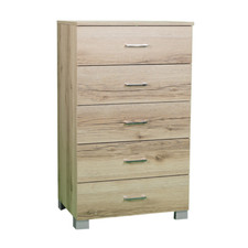 Commode 5 tiroirs en bois