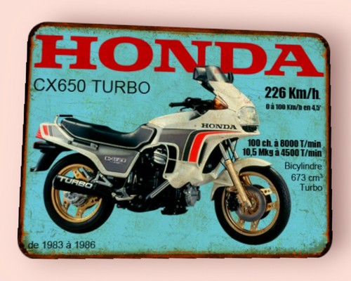 Plaque métal vintage honda - vintage, cx