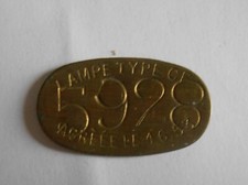 ANCIENNE PLAQUE POUR LAMPE DE