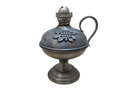 Pewter kerosene lamp - kerosene,