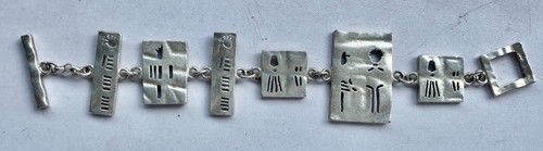 Bracelet argenté signé - argentÉ,