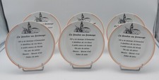 6 ASSIETTES PORCELAINE DES